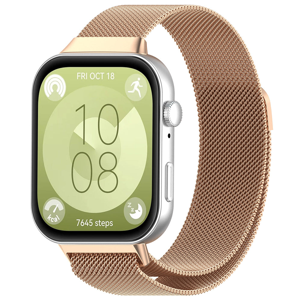Curea Techsuit W009 para Huawei Watch Fit 4 Pro / Fit 4 / Fit 3, Rosa Dourado