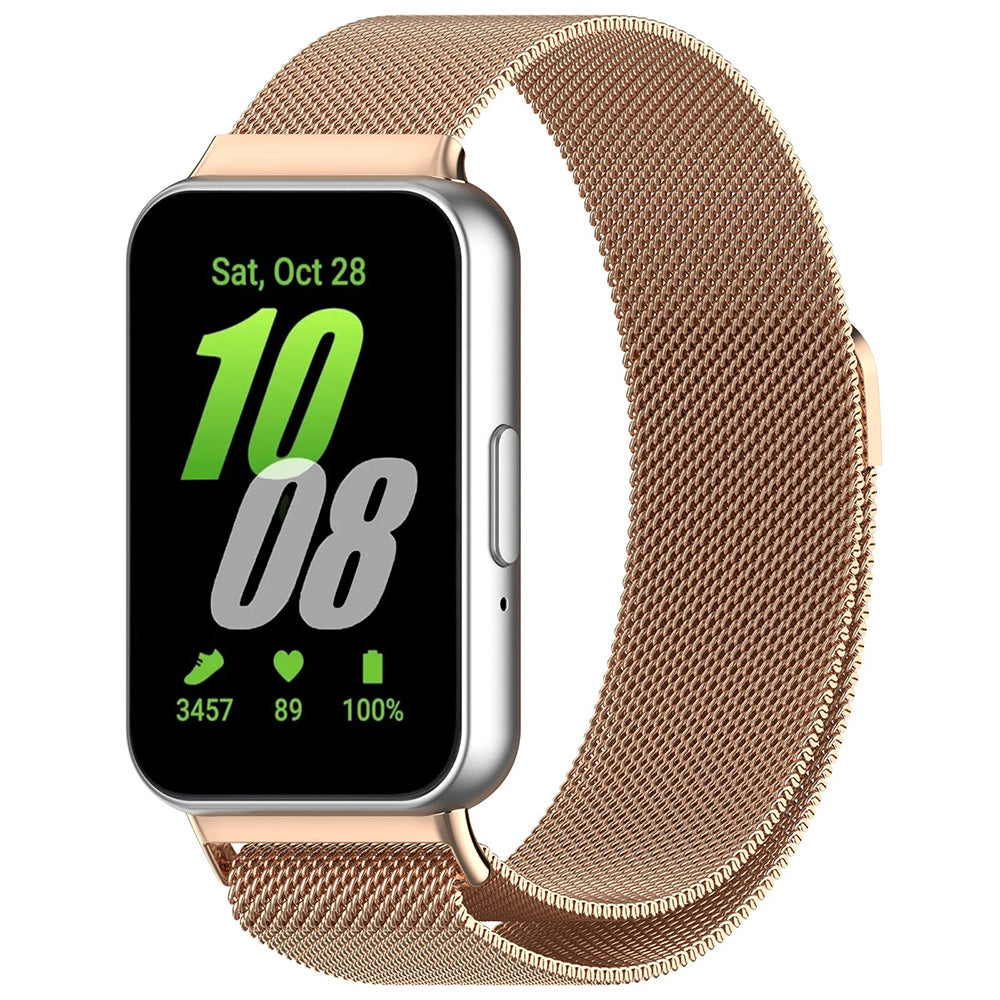 Pulseira Techsuit W009 para Samsung Galaxy Fit3 R39M, Rosa Dourado