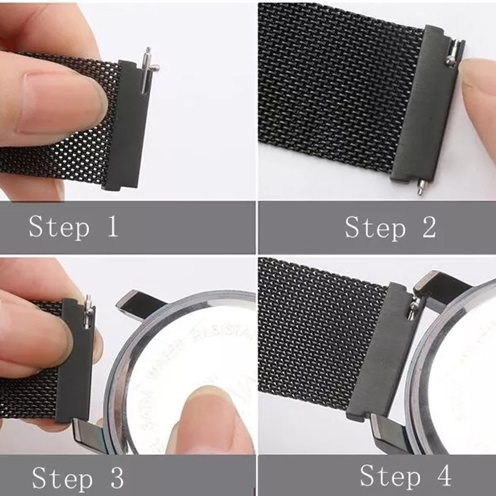 Techsuit W009 Strap for Samsung Galaxy Watch / Huawei Watch Series, 20mm, Black