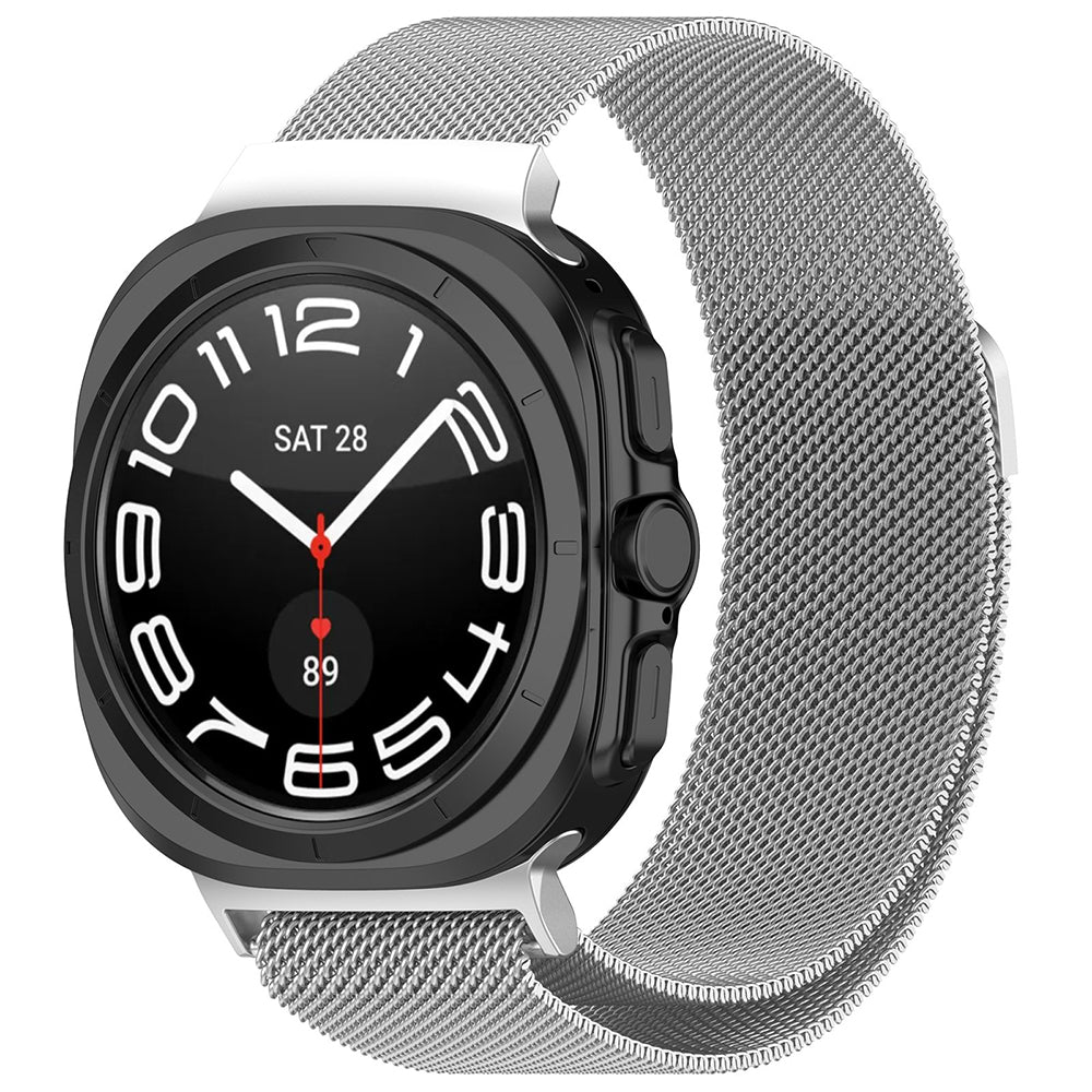 Curea Techsuit W009 para Samsung Galaxy Watch Ultra, Prateada