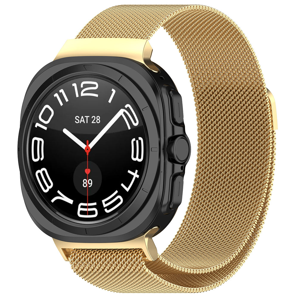 Correia Techsuit W009 para Samsung Galaxy Watch Ultra, Dourada