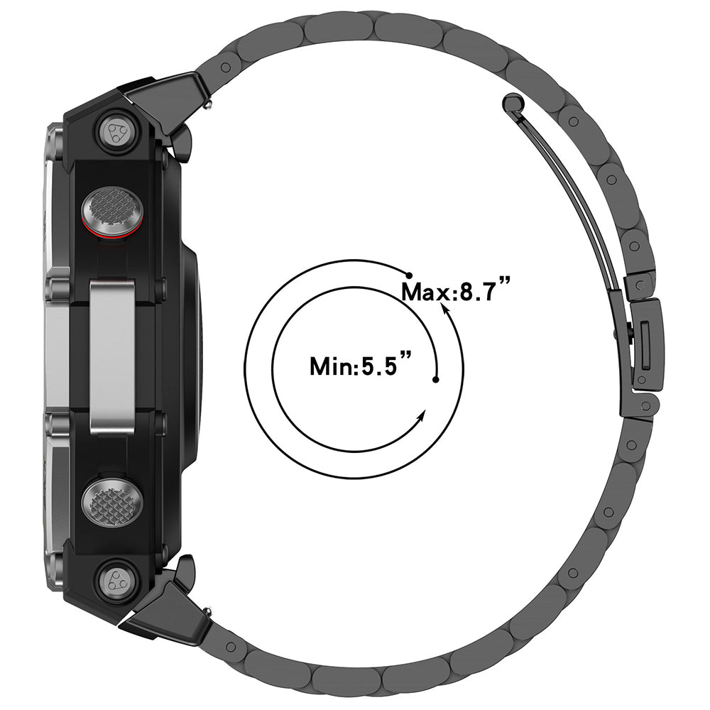 Cinta Techsuit W010 para Amazfit T-Rex 3, Preta