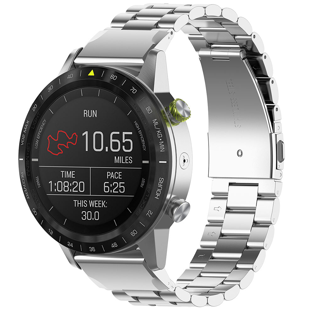 Cinta Techsuit W010 para Garmin Watch Fenix / Forerunner Series, 22mm, Prateada