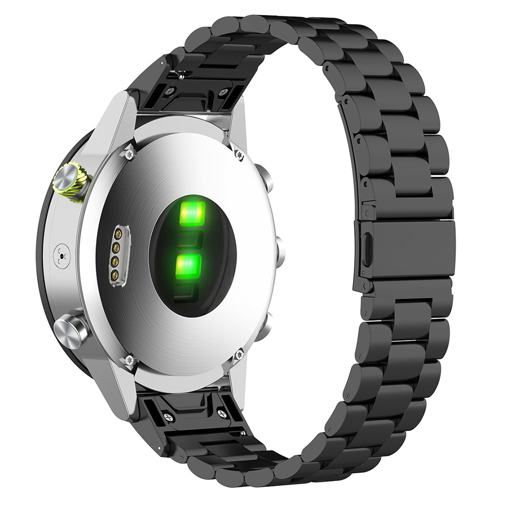 Cinta Techsuit W010 para Garmin Watch Fenix / Forerunner Series, 22mm, Preta