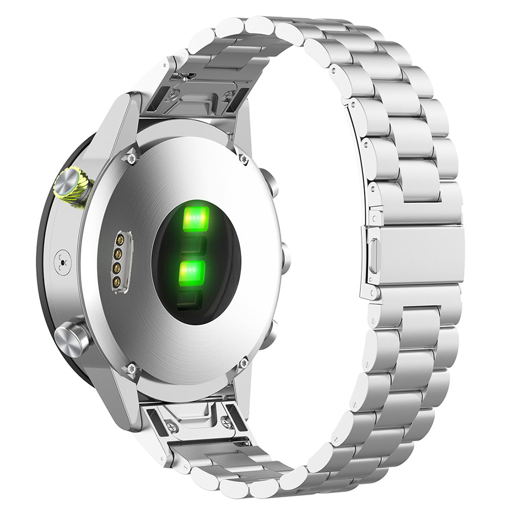 Curea Techsuit W010 para Garmin Watch Fenix Series, 26mm, Prateada