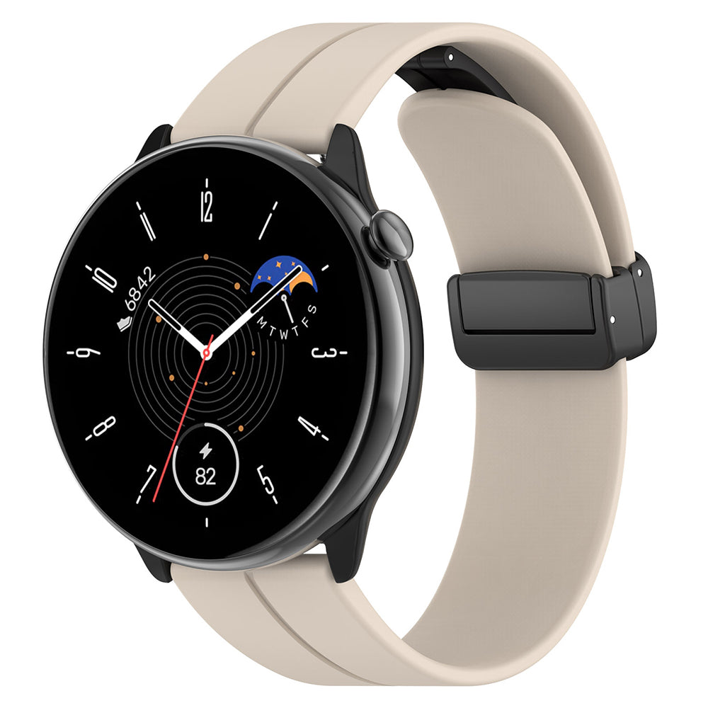 Techsuit W011 Strap for Huawei Watch / Garmin Watch Series, 18mm, Beige