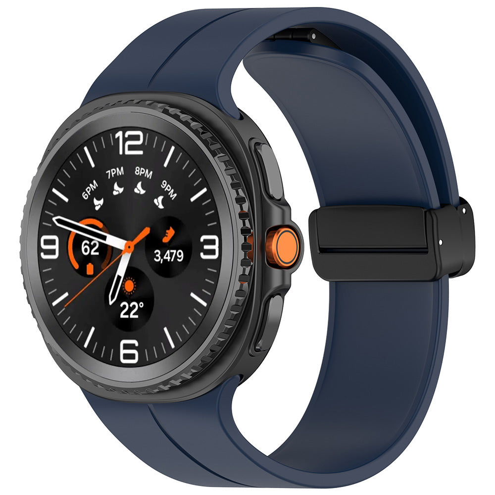 Correia Techsuit W011 para Samsung Galaxy Watch 8 Classic / Watch8 44mm / Watch 8 40mm, Azul-marinho