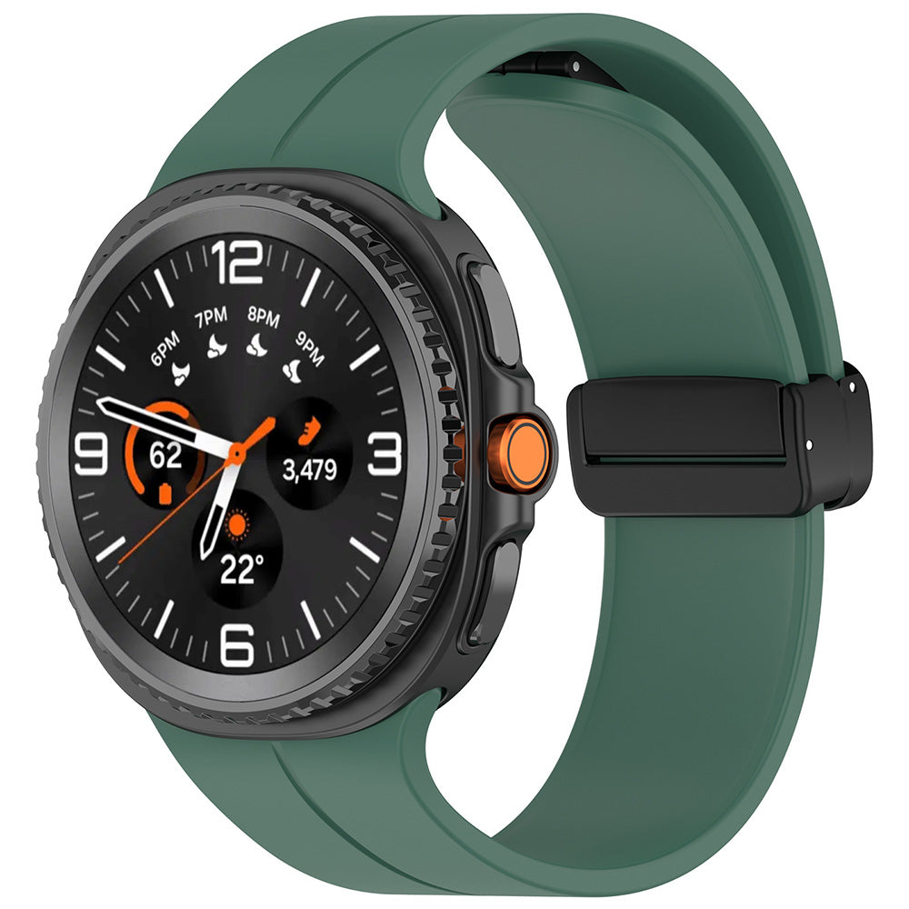 Curea Techsuit W011 para Samsung Galaxy Watch8 / Watch8 Classic Series, Verde Escuro