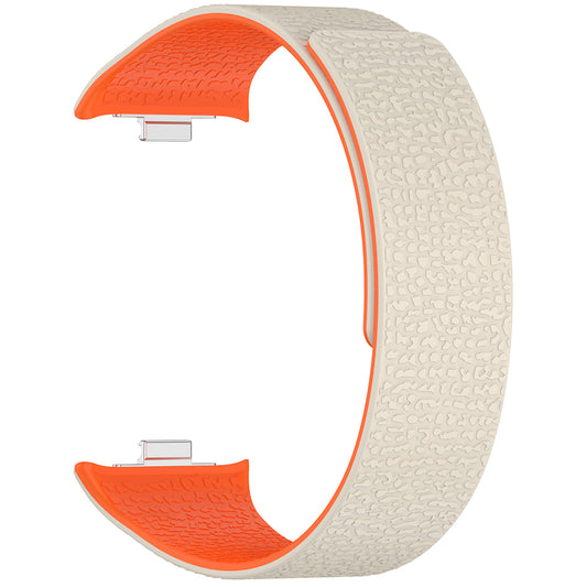 Cinta Techsuit W016 para Xiaomi Smart Band / Watch Series, Bege Laranja
