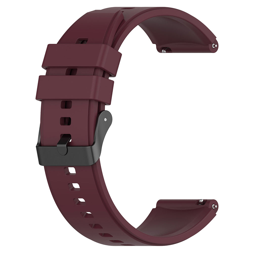 Correia Techsuit W026 para Huawei Watch / Xiaomi Watch Series, 22mm, Cor de Cereja