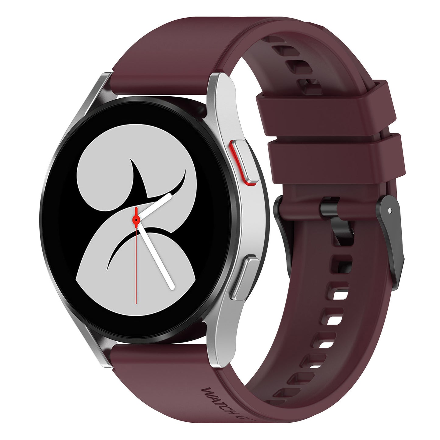 Correia Techsuit W026 para Huawei Watch / Xiaomi Watch Series, 22mm, Cor de Cereja