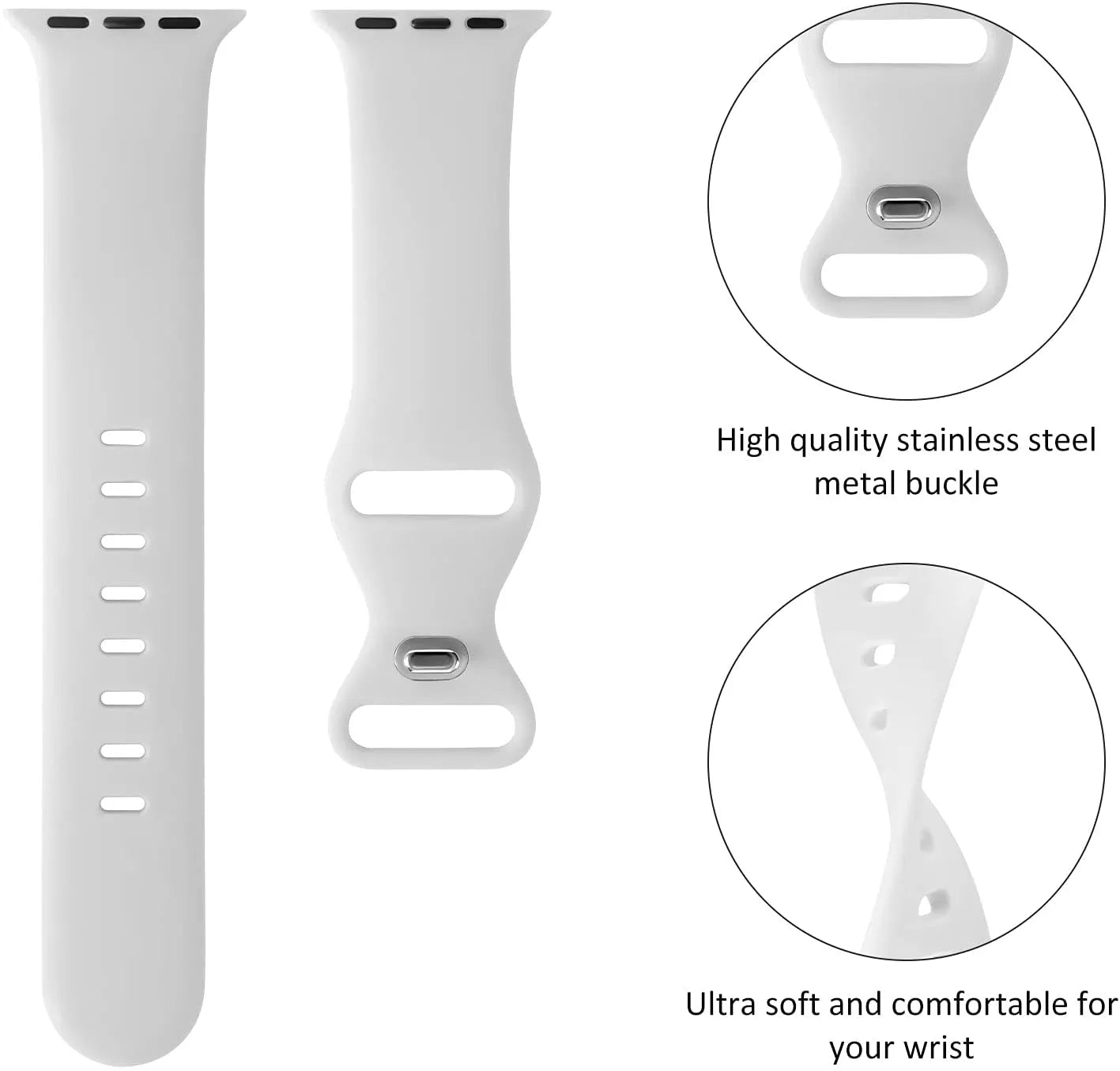 Cinta Techsuit W031 para Apple Watch 42mm / 41mm / 40mm / 38mm Series, Cinza