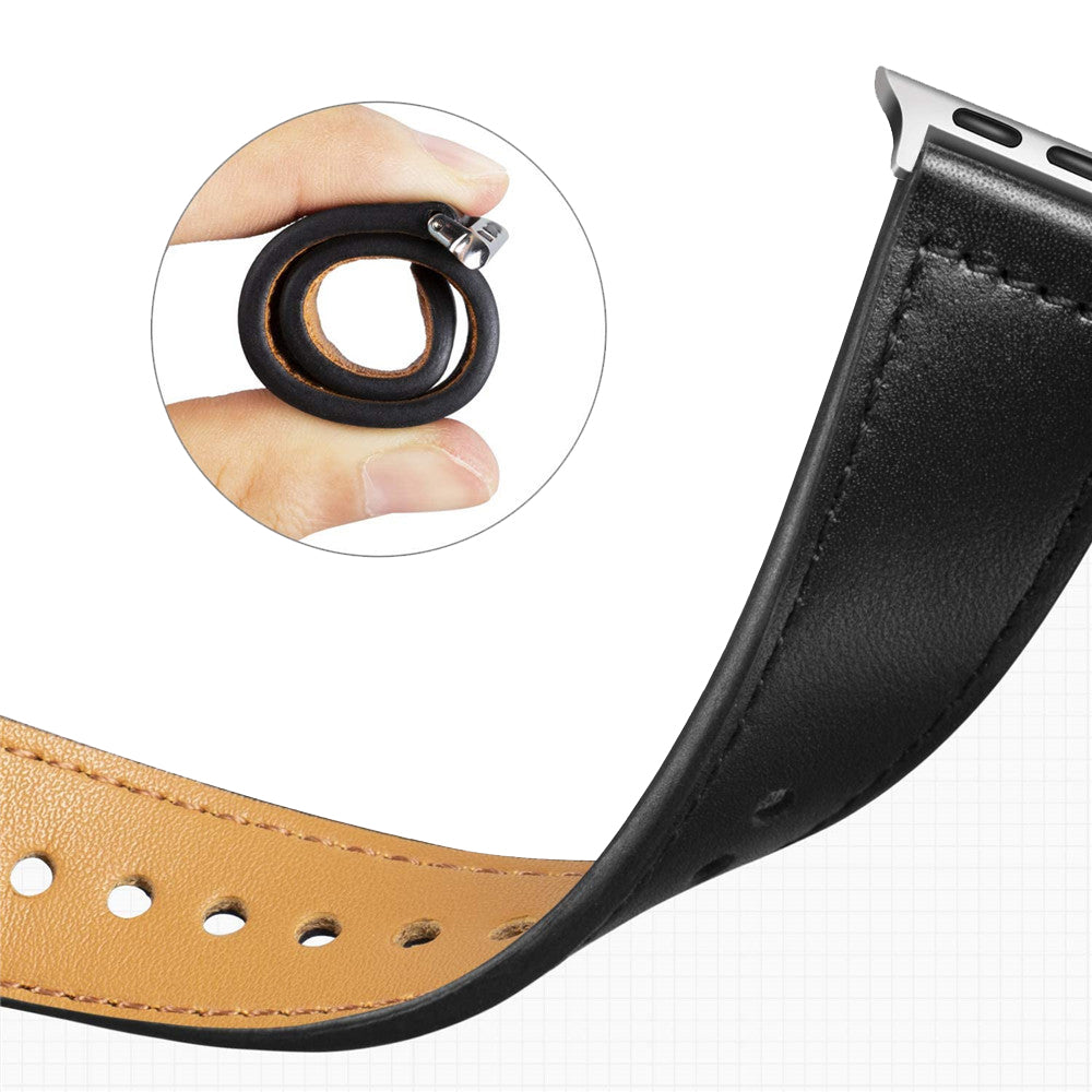 Correia Techsuit W033 para Apple Watch 49mm / 46mm / 45mm / 44mm / 42mm Series, Preta