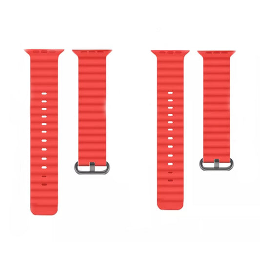 Pulseira Techsuit W038 para Apple Watch 49mm / 46mm / 45mm / 44mm / 42mm Series, Vermelha