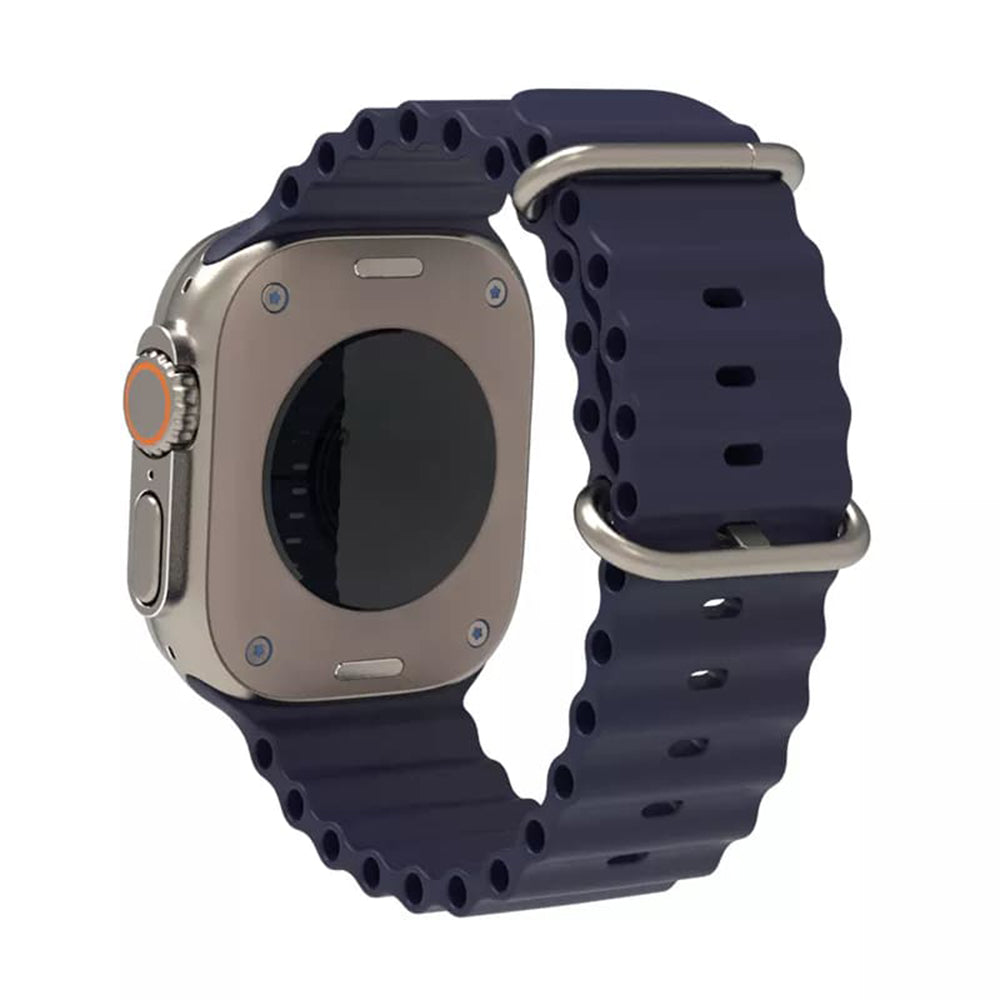 Correia Techsuit W038 para Apple Watch 42mm / 41mm / 40mm / 38mm Series, Azul Escuro