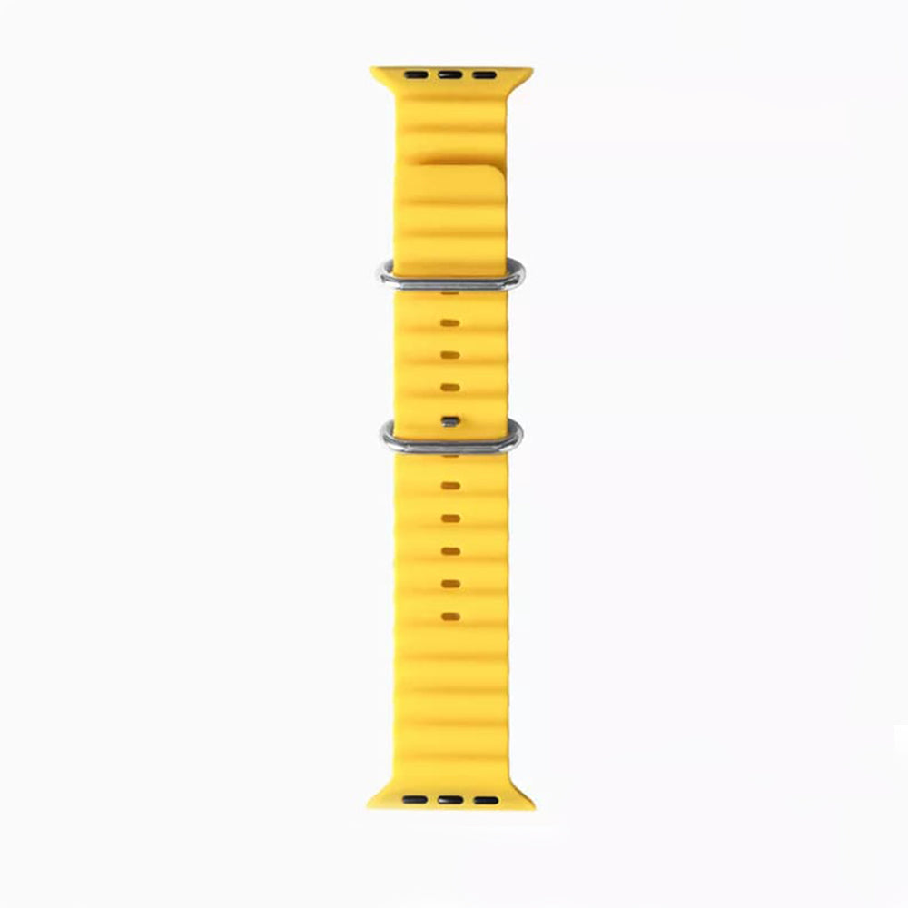 Correia Techsuit W038 para Apple Watch 49mm / 46mm / 45mm / 44mm / 42mm Series, Amarela