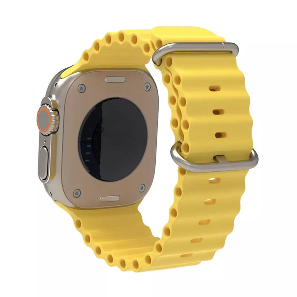 Correia Techsuit W038 para Apple Watch 49mm / 46mm / 45mm / 44mm / 42mm Series, Amarela
