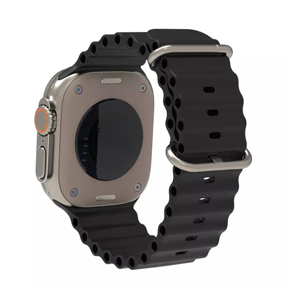 Cinta Techsuit W038 para Apple Watch 49mm / 46mm / 45mm / 44mm / 42mm Series, Preta