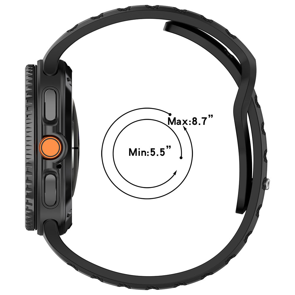 Curea Techsuit W050 para Samsung Galaxy Watch 8 Classic / Watch8 44mm / Watch 8 40mm, Cinzento