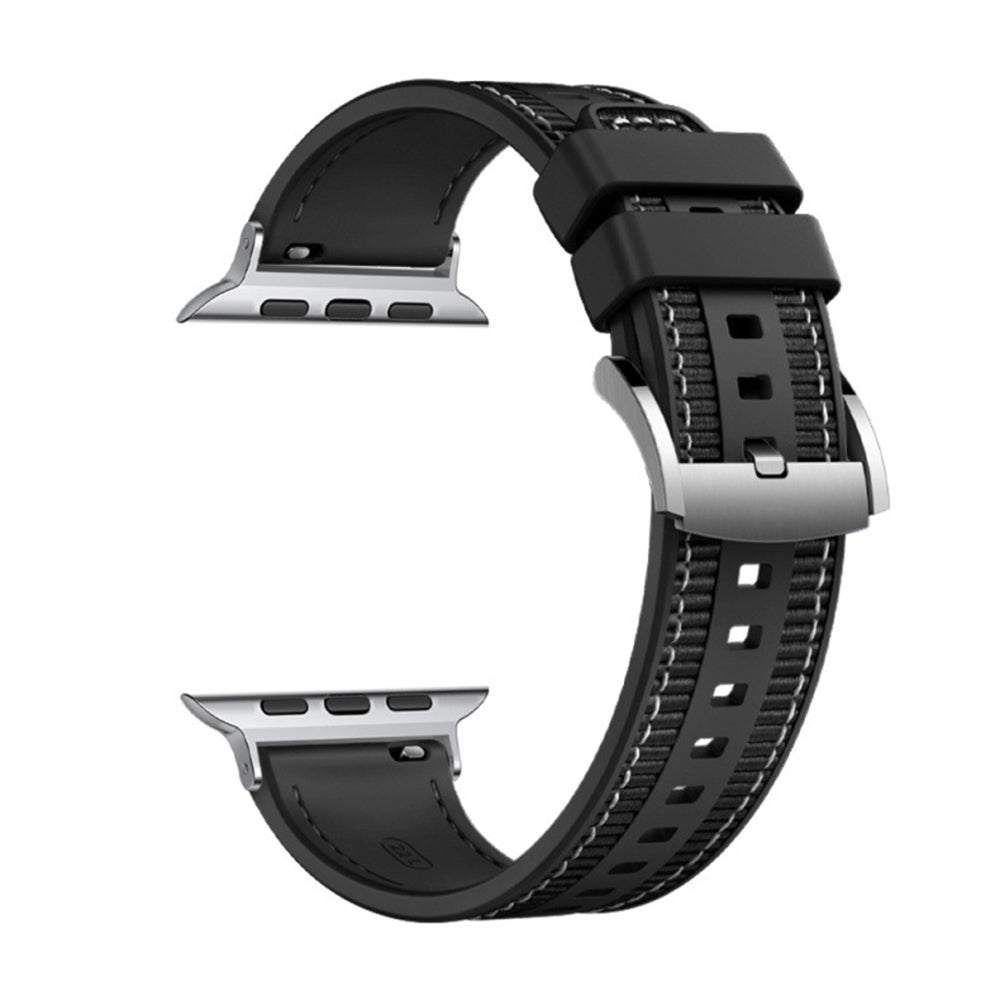 Correia Techsuit W051 para Apple Watch 42mm / 41mm / 40mm / 38mm Series, Preta