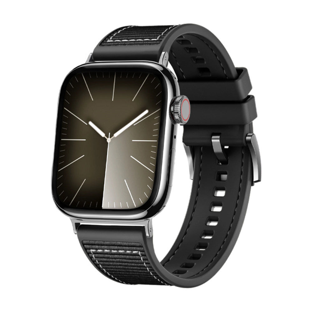 Correia Techsuit W051 para Apple Watch 42mm / 41mm / 40mm / 38mm Series, Preta