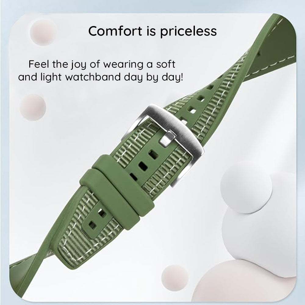 Correia Techsuit W051 para Apple Watch 42mm / 41mm / 40mm / 38mm Series, Preta