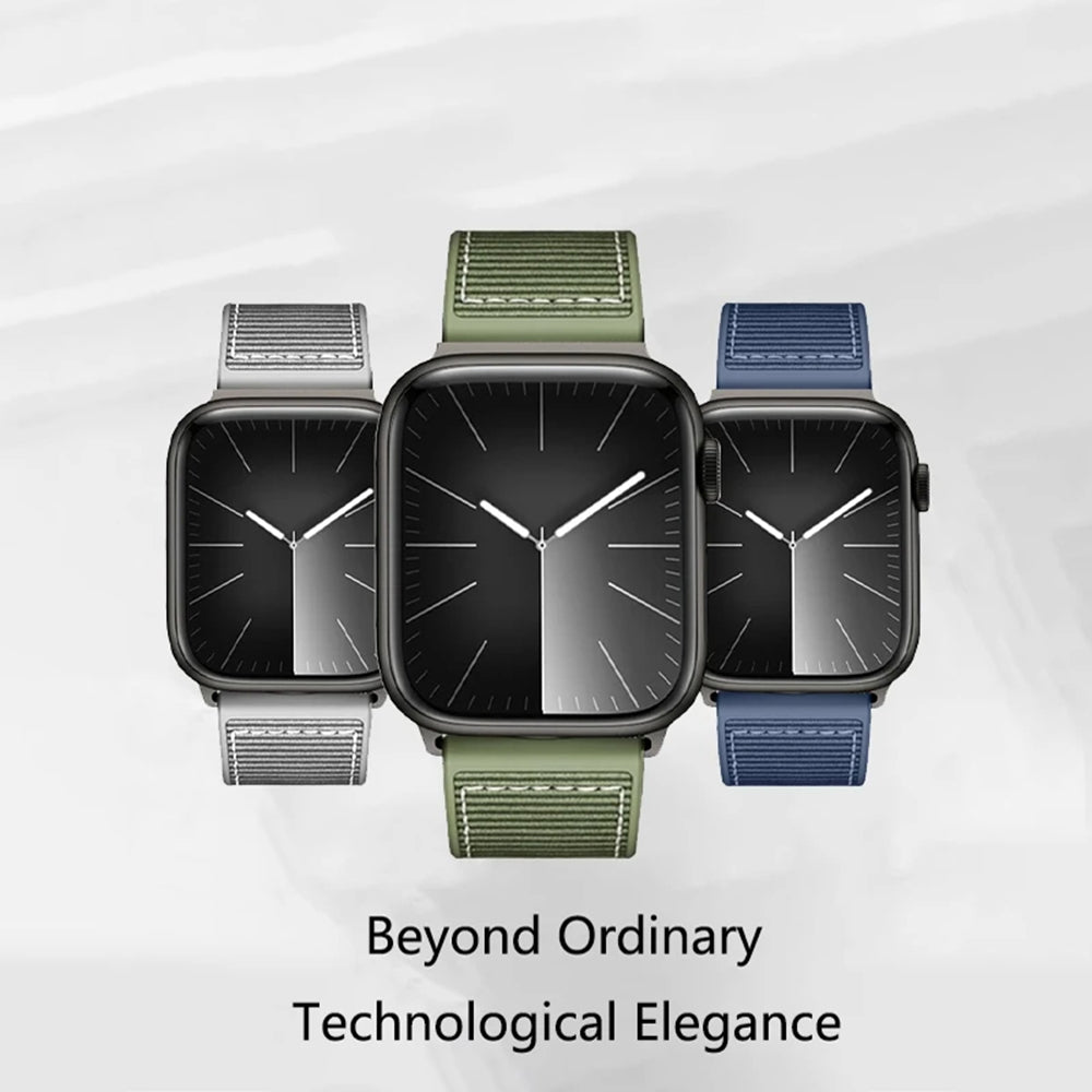 Correia Techsuit W051 para Apple Watch 42mm / 41mm / 40mm / 38mm Series, Preta