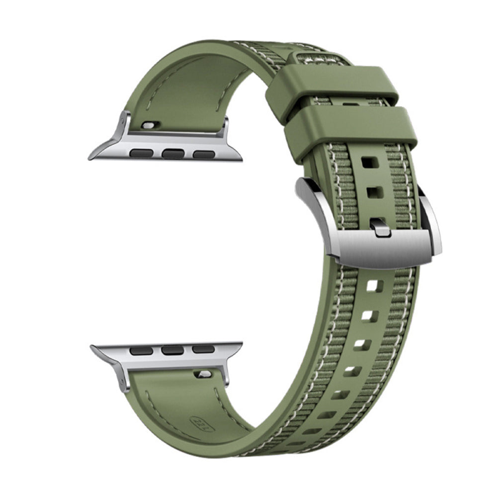 Correia Techsuit W051 para Apple Watch 49mm / 46mm / 45mm / 44mm / 42mm Series, Verde