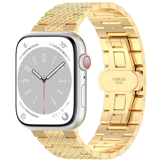 Pulseira Techsuit W052 para Apple Watch 49mm / 46mm / 45mm / 44mm / 42mm Series, Dourada