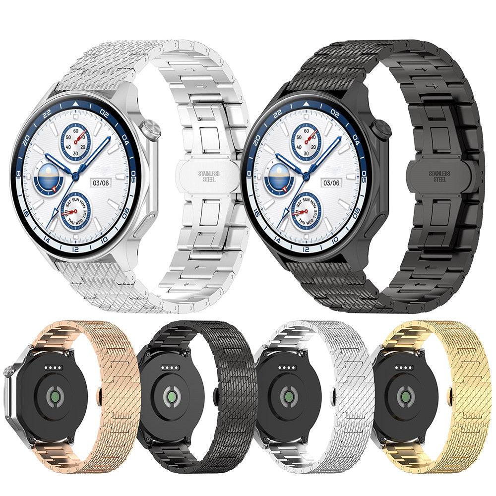 Cinta Techsuit W052 para Huawei Watch / Xiaomi Watch Series, 22mm, Prateada