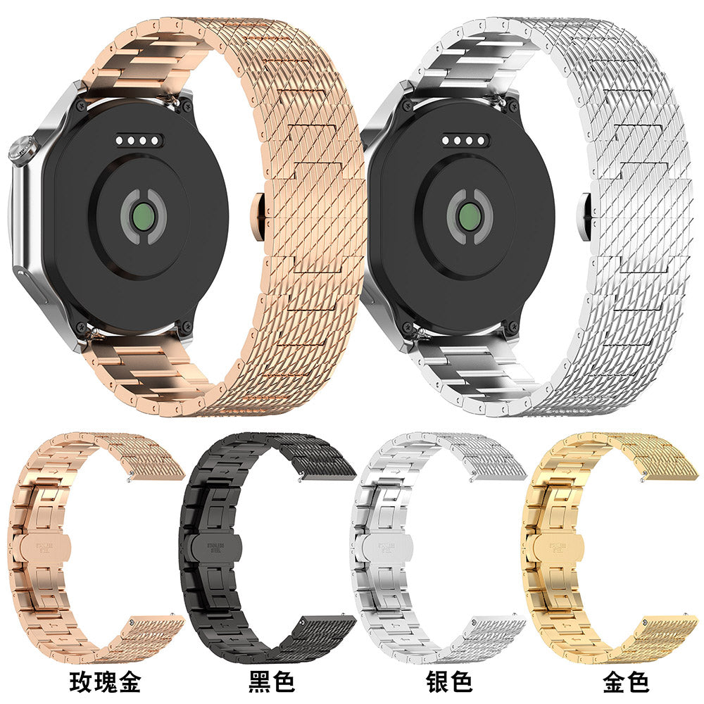 Cinta Techsuit W052 para Huawei Watch / Xiaomi Watch Series, 22mm, Prateada