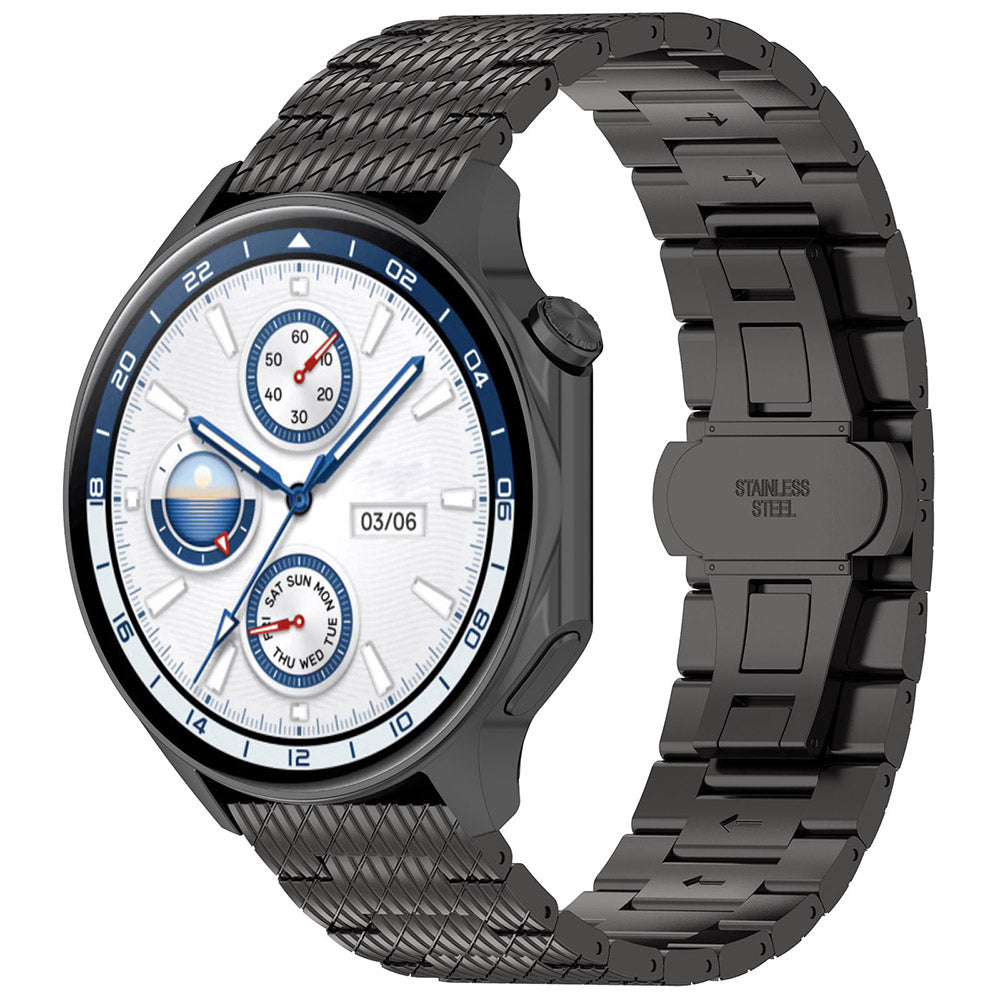 Pulseira Techsuit W052 para Samsung Galaxy Watch / Huawei Watch Series, 20mm, Preta