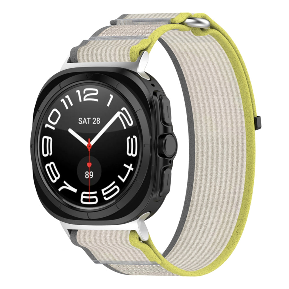 Curea Techsuit W054 para Samsung Galaxy Watch Ultra, Amarela Cinza