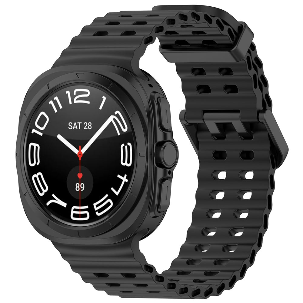 Curea Techsuit W062 para Samsung Galaxy Watch Ultra, Preta
