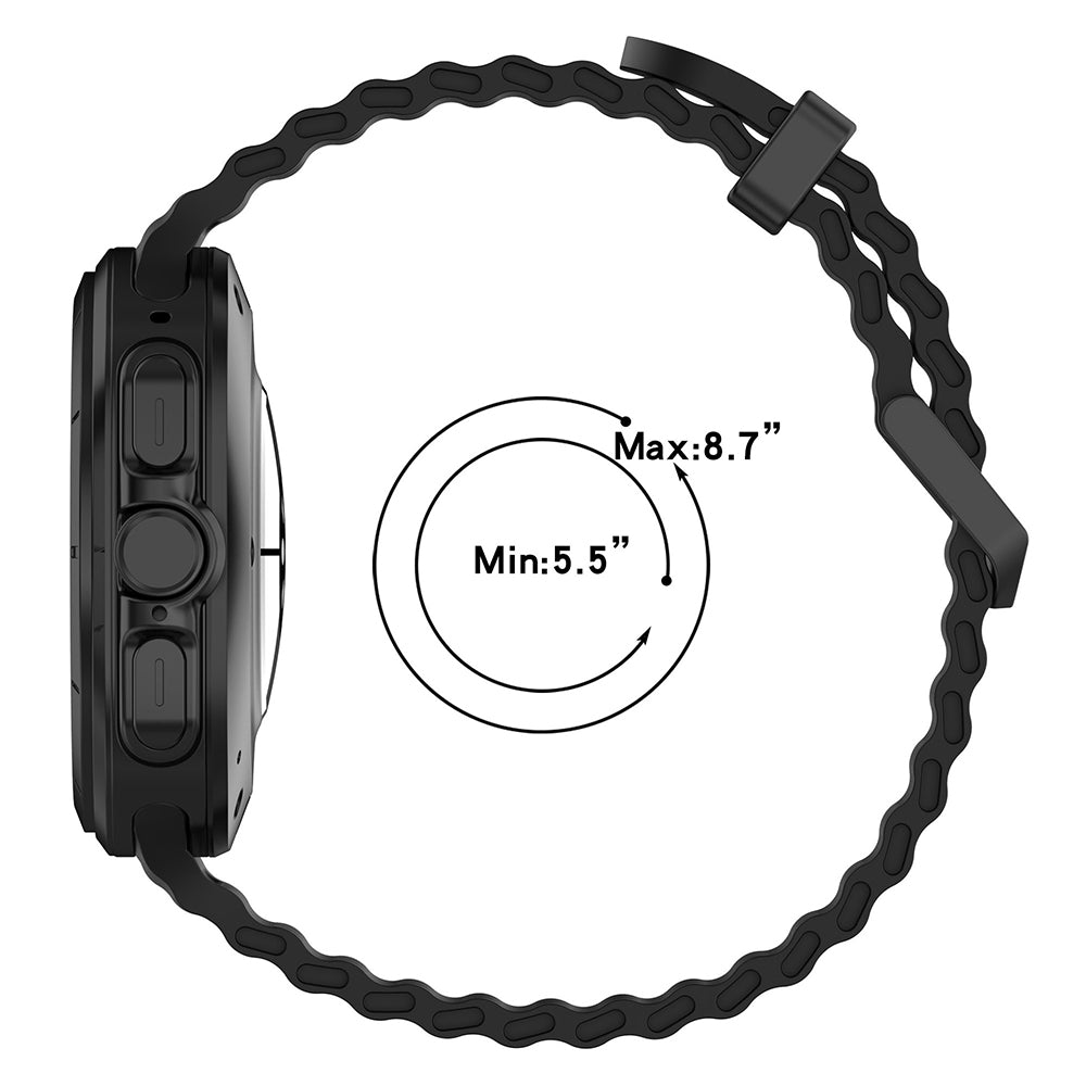 Curea Techsuit W062 para Samsung Galaxy Watch Ultra, Preta