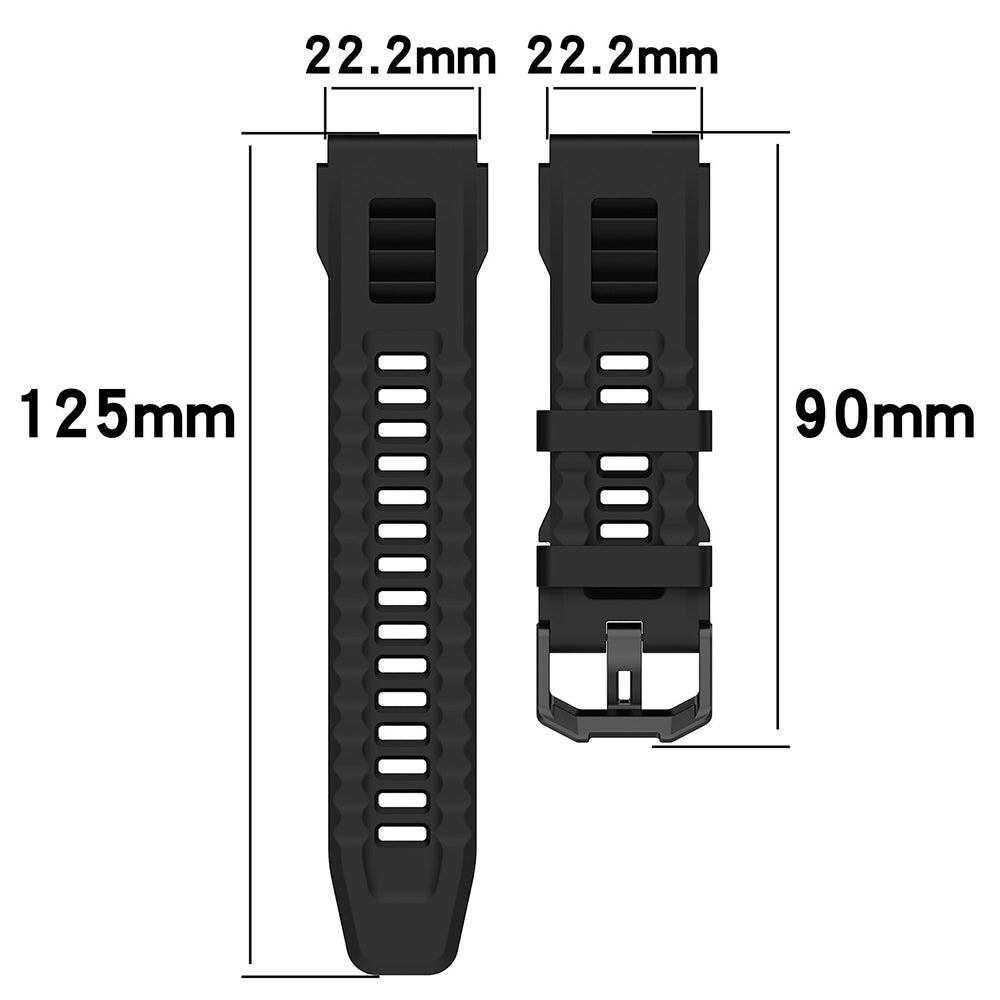 Curea Techsuit W067 para Amazfit T-Rex Ultra, Preta