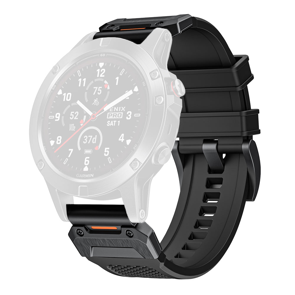 Cinta Techsuit W068 para Garmin Watch Fenix / Forerunner Series, 22mm, Preta