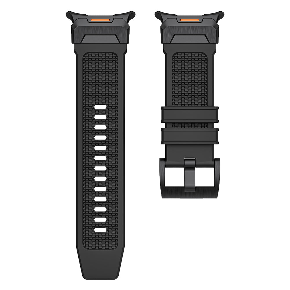 Cinta Techsuit W068 para Samsung Galaxy Watch Ultra, Branca Prateada
