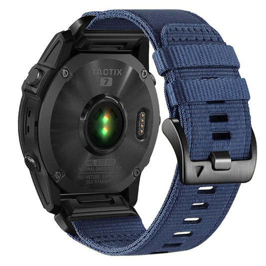 Cinta Techsuit W070 para Garmin Instinct / Approach / Fenix Watch Series, 20mm, Azul-marinho