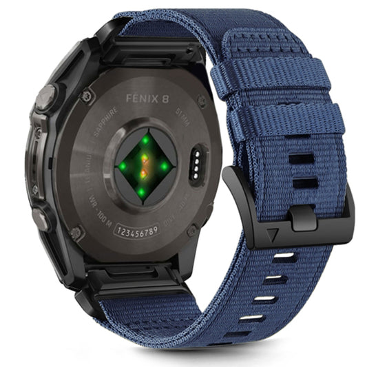 Cinta Techsuit W070 para Garmin Watch Fenix / Forerunner / Approach Series, 22mm, Azul-marinho