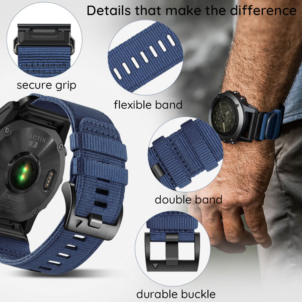 Cinta Techsuit W070 para Garmin Watch Fenix Series, 26mm, Laranja