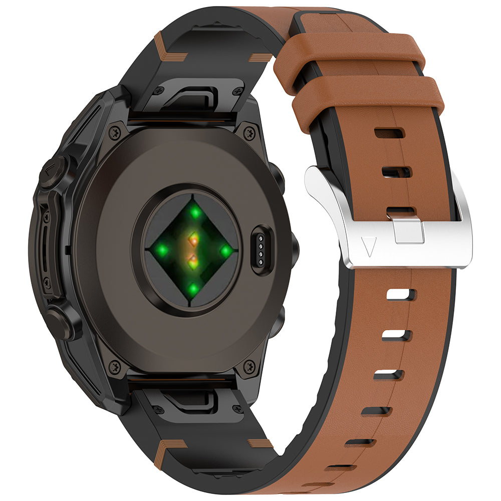 Cinta Techsuit W071 para Garmin Instinct / Approach / Fenix Watch Series, 20mm, Castanho