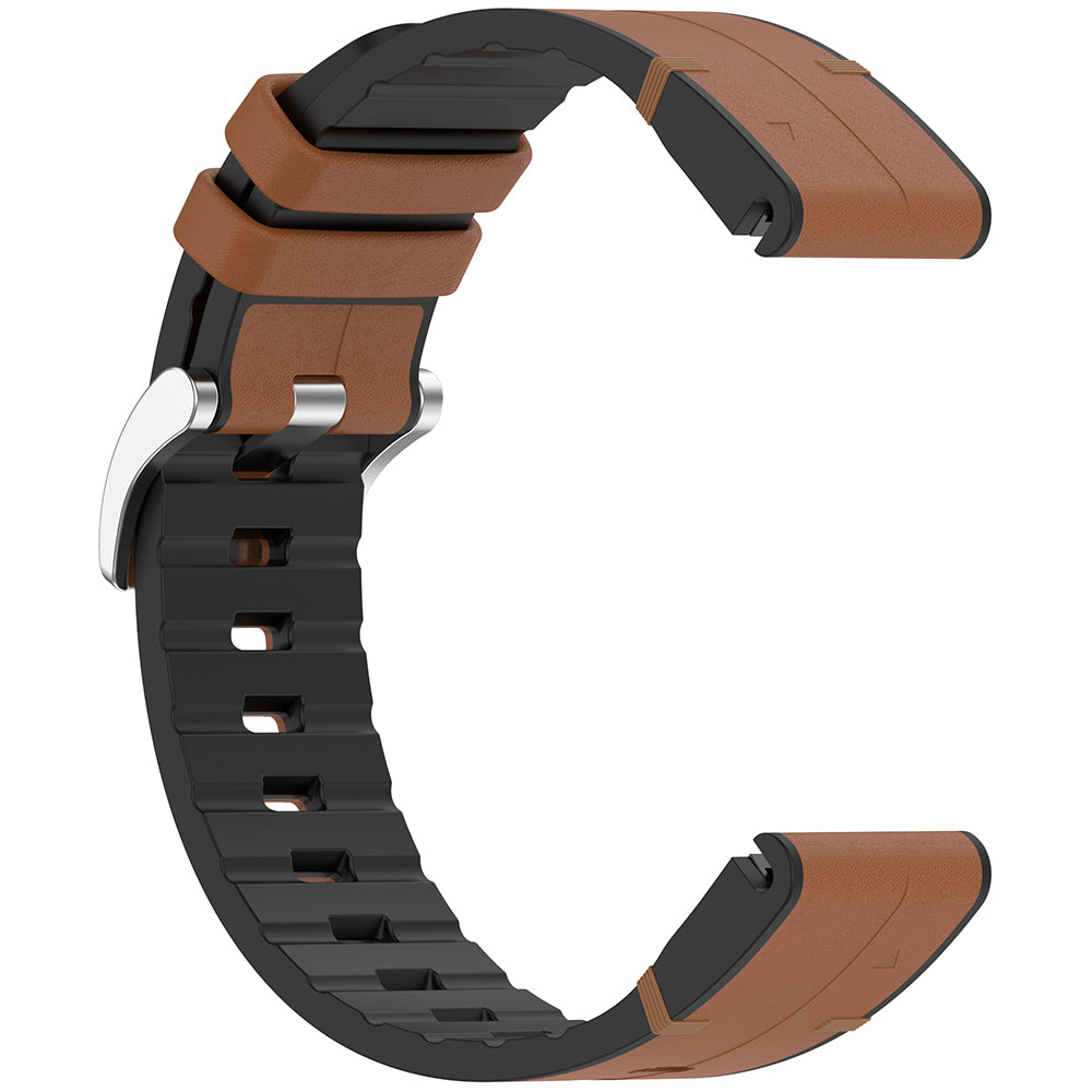 Cinta Techsuit W071 para Garmin Instinct / Approach / Fenix Watch Series, 20mm, Castanho