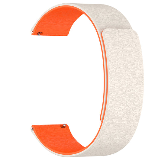 Pulseira Techsuit W074 para Samsung Galaxy Watch Series, 22mm, Bege Laranja