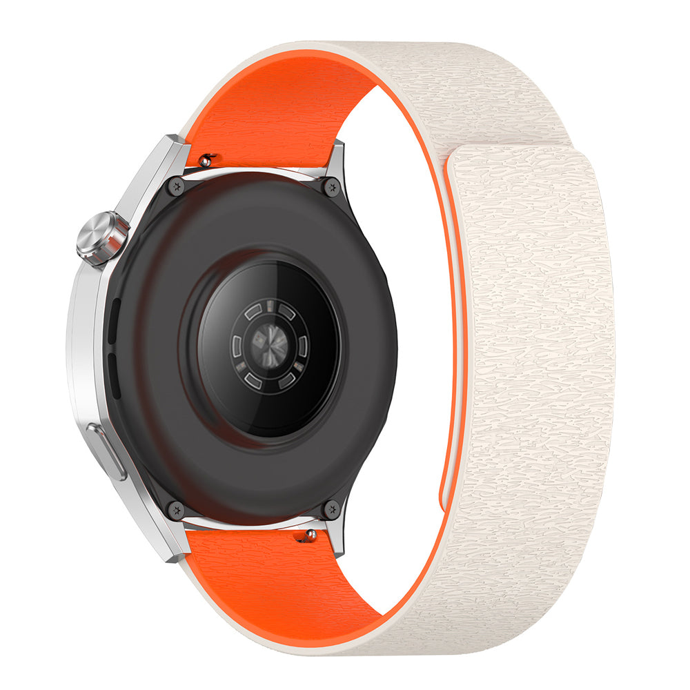 Pulseira Techsuit W074 para Samsung Galaxy Watch Series, 22mm, Bege Laranja
