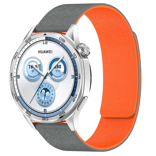 Pulseira Techsuit W074 para Samsung Galaxy Watch Series, Cinza Laranja