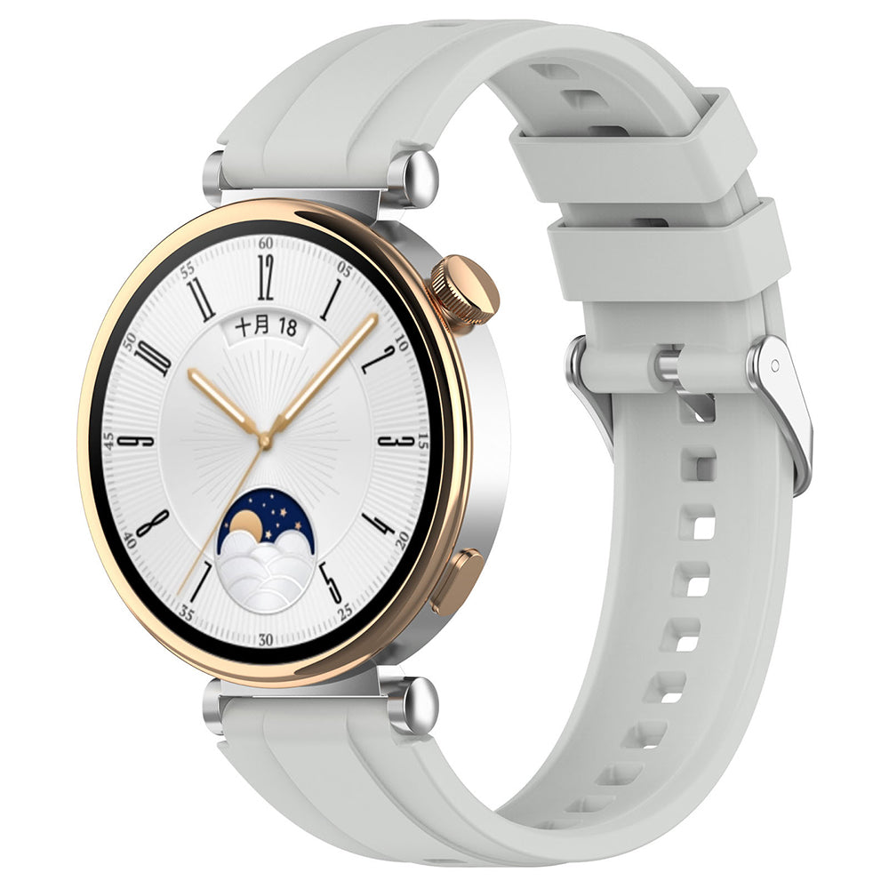 Correia Techsuit W075 para Huawei Watch / Garmin Watch Series, 18mm, Cinza