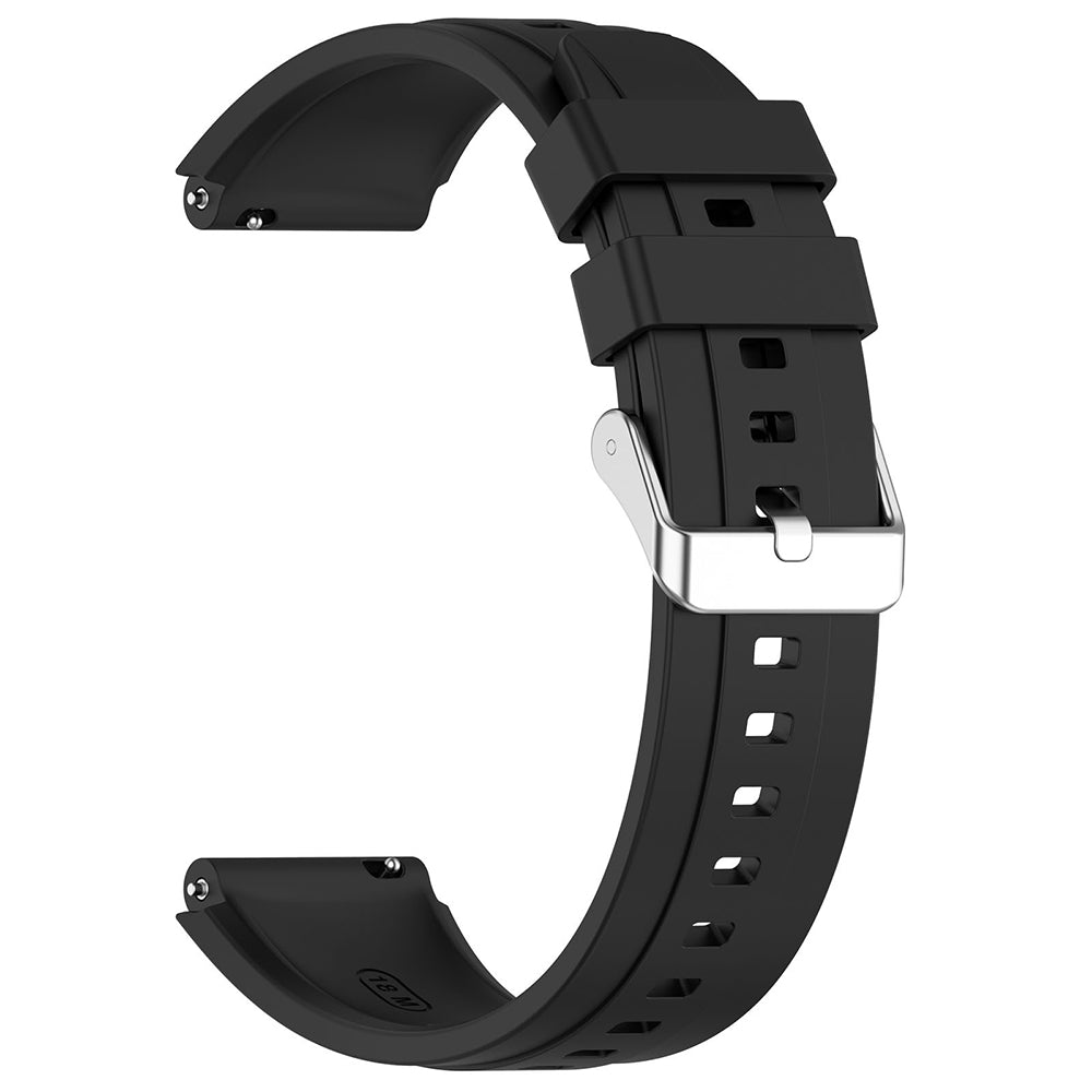 Pulseira Techsuit W075 para Huawei Watch / Garmin Watch Series, 18mm, Preta.