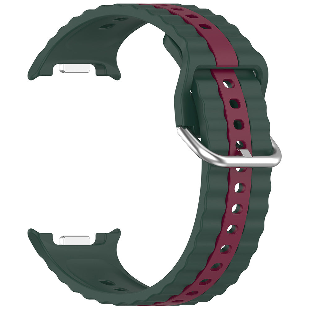 Pulseira Techsuit W078 para Samsung Galaxy Watch8 / Série Watch8 Classic, Verde Escuro