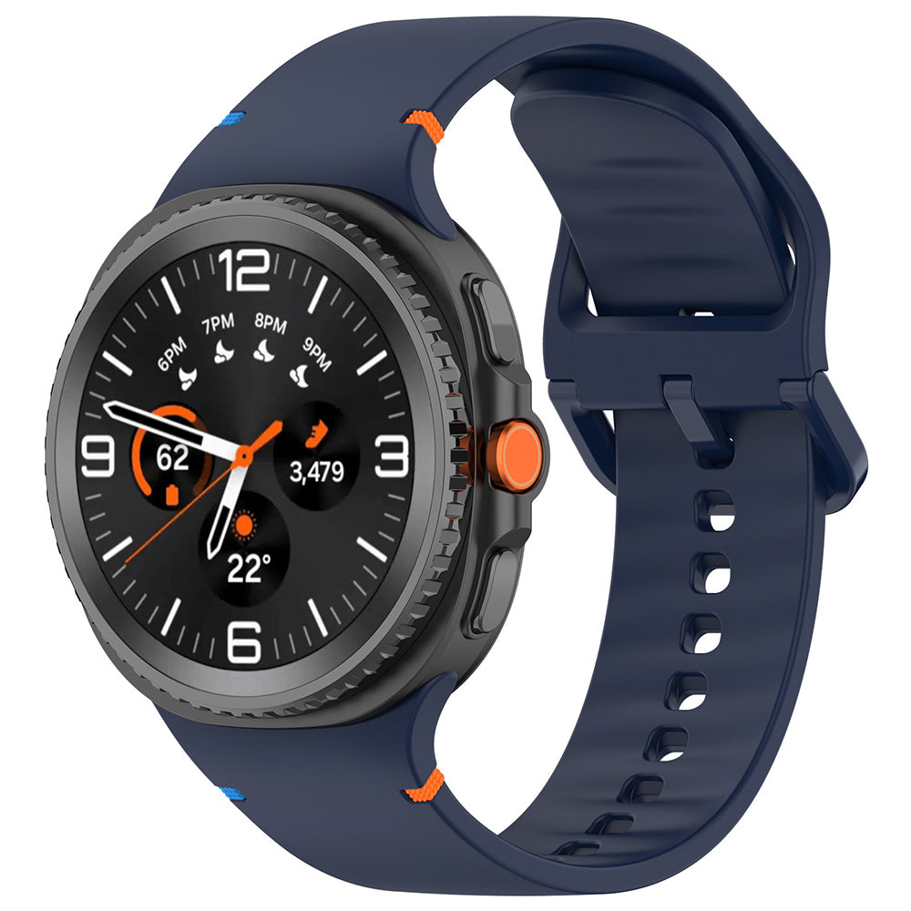 Correia Techsuit W079 para Samsung Galaxy Watch 8 Classic / Watch8 44mm / Watch 8 40mm, Azul-marinho